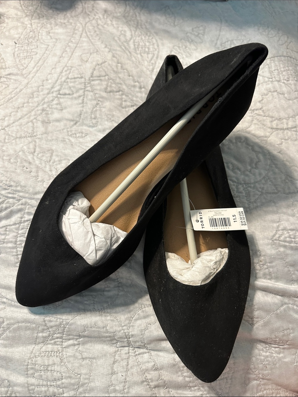 torrid Black Pointed Toe Flats
